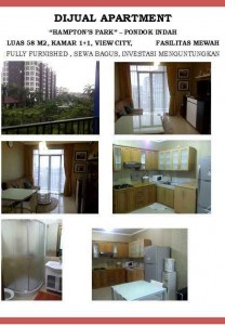 hamptons park apartment jakarta